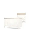 Mamas & Papas Wedmore 2 Piece Cotbed Set - White/Natural -FurniHaven Shop VAVPM SQ1 0000000003 NATURAL SLf