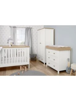 Mamas & Papas Wedmore 3 Piece Cotbed Range - White/ Natural -FurniHaven Shop VAVPN SQ2 0000000003 NATURAL RSr