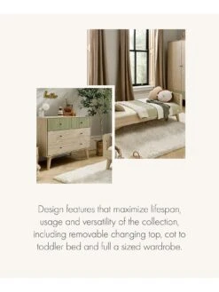 Mamas & Papas Coxley 2 Piece Cotbed Set - Natural/Olive Green -FurniHaven Shop VAVPP SQ7 0000000068 OLIVE DGy