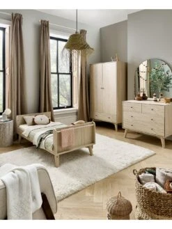 Mamas & Papas Coxley 3 Piece Cotbed Range - Natural/Olive Green -FurniHaven Shop VAVPQ SQ7 0000000068 OLIVE DGy