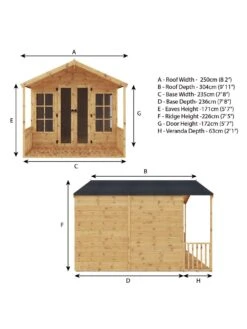 MERCIA 10 X 8ft Premium Traditional Summerhouse -FurniHaven Shop VAYRT SQ6 0000000099 N A SLd4