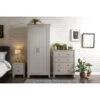 GFW Lancaster 3 Piece Package - 2 Door Wardrobe, 4 Drawer Chest And A Bedside Chest 1 GFW Lancaster 3 Piece Package - 2 Door Wardrobe, 4 Drawer Chest And A Bedside Chest -FurniHaven Shop VB13L SQ1 0000000005 GREY RSr