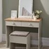 GFW Kendal Dressing Table, Stool And Mirror Set 1 GFW Kendal Dressing Table, Stool And Mirror Set -FurniHaven Shop VB158 SQ1 0000000005 GREY RSr