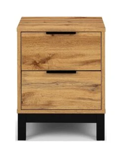 Julian Bowen Bali 2 Drawer Bedside -FurniHaven Shop VBYD5 SQ2 0000000006 OAK SLf