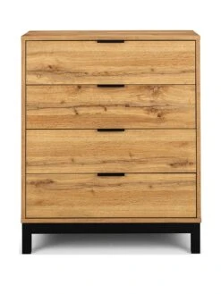 Julian Bowen Bali 4 Drawer Chest -FurniHaven Shop VBYD6 SQ2 0000000006 OAK SLf