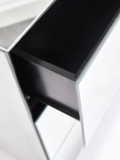 Valour Ready Assembled Mirrored 3 Drawer Wide Chest -FurniHaven Shop VBYSL SQ5 0000014410 GREY MIRROR SLd1