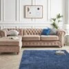 Very Home Laura Chesterfield Fabric Left Hand Corner Chaise - FSC® Certified -FurniHaven Shop VD1A7 SQ1 0000000003 NATURAL RSr