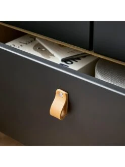 CuddleCo Rafi 3 Piece Nursery Furniture Set - Oak And Black -FurniHaven Shop VDX4L SQ6 0000000088 NO COLOR SLd2