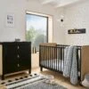 CuddleCo Rafi 2-Piece Nursery Furniture Set - Oak And Black -FurniHaven Shop VDX4M SQ1 0000000088 NO COLOR RSr