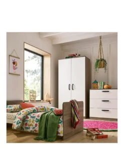 CuddleCo Enzo 3-Piece Nursery Furniture Set - Oak And White -FurniHaven Shop VDX4Z SQ2 0000000088 NO COLOR SLf