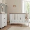 Tutti Bambini Verona 2 Piece Nursery Furniture Room Set - White/Oak -FurniHaven Shop VE73W SQ1 0000000010 WHITE OAK RSr