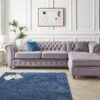 Very Home Laura Chesterfield Fabric Right Hand Corner Chaise - FSC® Certified -FurniHaven Shop VEGNL SQ1 0000000005 GREY RSr