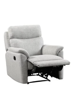 Very Home Linea Fabric Manual Recliner Armchair 8 Very Home Linea Fabric Manual Recliner Armchair -FurniHaven Shop VELGM SQ5 0000000005 GREY SLd