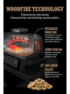 NINJA Woodfire Electric BBQ Grill & Smoker OG701UK -FurniHaven Shop VEUCE SQ6 0000000004 BLACK SLd4