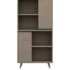 One Call Miller Ready Assembled 2 Door Bookcase - Grey -FurniHaven Shop VFRGD SQ2 0000000005 GREY SLf