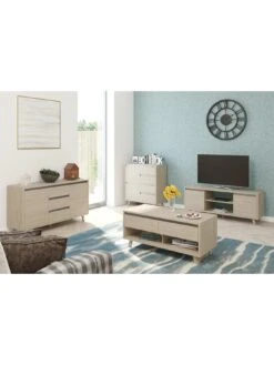 One Call Miller Ready Assembled 2 Door Bookcase - Grey -FurniHaven Shop VFRGD SQ6 0000000005 GREY SLd2