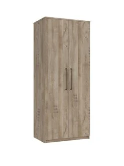 One Call Tuscany Ready Assembled 4 Piece Package - 2 Door Wardrobe, 5 Drawer Chest And 2 Bedside Chests -FurniHaven Shop VFRGY SQ2 0000000006 OAK SLf