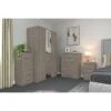 One Call Reagon Ready Assembled 4 Piece Package - 2 Door Wardrobe, 5 Drawer Chest And 2 Bedside Chests -FurniHaven Shop VFRHP SQ1 0000000006 OAK RSr