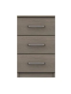 One Call Reagon Ready Assembled 4 Piece Package - 2 Door Wardrobe, 5 Drawer Chest And 2 Bedside Chests -FurniHaven Shop VFRHP SQ5 0000000006 OAK SLd1