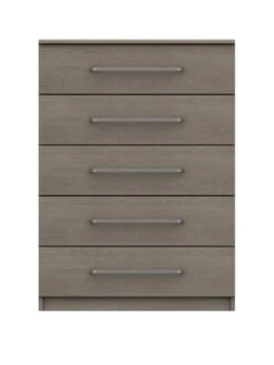 One Call Reagon Ready Assembled 5 Drawer Chest -FurniHaven Shop VFRJH SQ2 0000000006 OAK SLf
