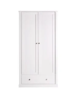 Very Home London 2 Door, 1 Drawer Wardrobe - FSC® Certified -FurniHaven Shop VFSHD SQ2 0000000013 WHITE SLf