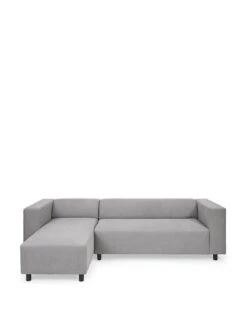 Very Home Clarkson Fabric Left Hand Corner Chaise  Sofa - Grey - FSC® Certified -FurniHaven Shop VGB75 SQ2 0000000005 GREY SLf