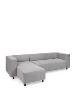 Very Home Clarkson Fabric Left Hand Corner Chaise  Sofa - Grey - FSC® Certified -FurniHaven Shop VGB75 SQ4 0000000005 GREY SLa