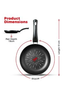 Tower SmartStart Classic 32 Cm Frying Pan -FurniHaven Shop VGCOH SQ6 0000000004 BLACK SLd4