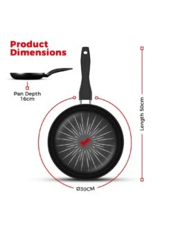 Tower SmartStart Forged 30 Cm Frying Pan -FurniHaven Shop VGCOL SQ6 0000000004 BLACK SLd4