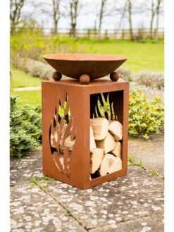 HAVANNA Fuego Firepit & Log Store -FurniHaven Shop VGMB8 SQ3 0000000099 N A SLd1