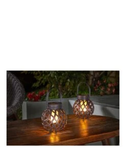 Smart Solar Cool Flame Solar Festival Lantern, Pack Of 2