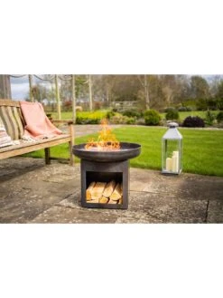 HAVANNA Laguna Firebowl & Log Store -FurniHaven Shop VGMCS SQ3 0000000099 N A SLd1