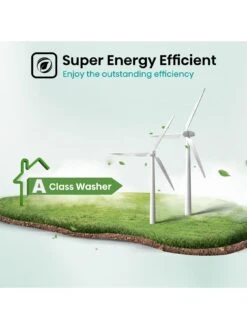 Hisense 3 Series WFQY9014EVJM 9 Kg, 1400 Rpm Spin Washing Machine - White -FurniHaven Shop VGMF7 SQ5 0000000013 WHITE SLd3