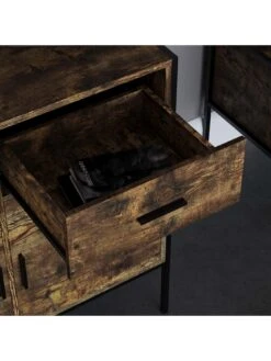 Vida Designs Brooklyn 2 Door, 2 Drawer Sideboard - Dark Oak -FurniHaven Shop VGOS9 SQ4 0000000558 DARK OAK SLd