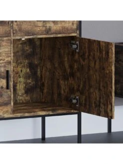 Vida Designs Brooklyn 2 Door, 2 Drawer Sideboard - Dark Oak -FurniHaven Shop VGOS9 SQ5 0000000558 DARK OAK SLd1