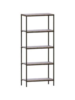 Vida Designs Brooklyn 5 Tier Bookcase - Dark Oak -FurniHaven Shop VGOSC SQ7 0000000558 DARK OAK DGy