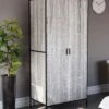 Vida Designs Brooklyn 2 Door Wardrobe - Grey Oak -FurniHaven Shop VGOSN SQ1 0000006131 GREY OAK RSr