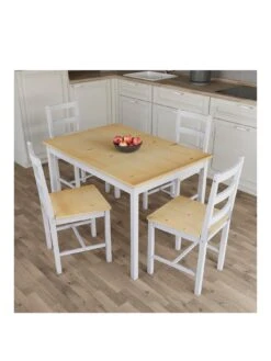 Vida Designs Yorkshire 4 Seater Dining Set 11 Vida Designs Yorkshire 4 Seater Dining Set -FurniHaven Shop VGOSO SQ3 0000000088 NO COLOR SLa