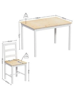 Vida Designs Yorkshire 4 Seater Dining Set 14 Vida Designs Yorkshire 4 Seater Dining Set -FurniHaven Shop VGOSO SQ6 0000000088 NO COLOR SLd2