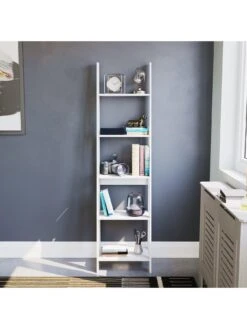 Vida Designs Bristol 5 Tier Step Ladder Bookcase -FurniHaven Shop VGOSQ SQ3 0000000013 WHITE SLd