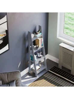 Vida Designs Bristol 4 Tier Step Ladder Bookcase -FurniHaven Shop VGOSR SQ4 0000000005 GREY SLd1