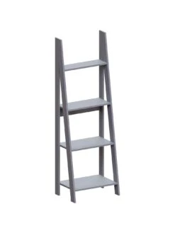 Vida Designs Bristol 4 Tier Step Ladder Bookcase -FurniHaven Shop VGOSR SQ6 0000000005 GREY SLd3