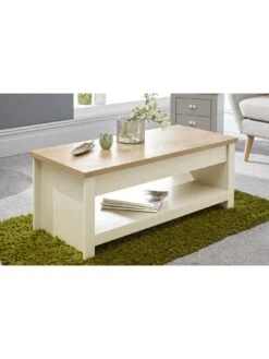 GFW Lancaster Lift Up Coffee Table - Cream