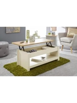 GFW Lancaster Lift Up Coffee Table - Cream -FurniHaven Shop VGX61 SQ4 0000000067 CREAM SLd
