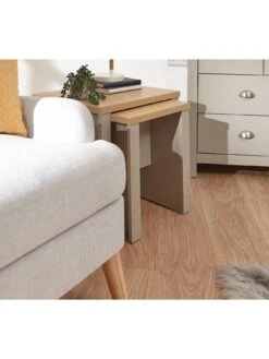 GFW Lancaster Nest Of Tables - Grey -FurniHaven Shop VGX6H SQ4 0000000005 GREY SLd