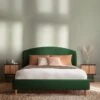 Silentnight Evana Fabric Bed Frame -FurniHaven Shop VHUG9 SQ1 0000005259 RAINFOREST SLf