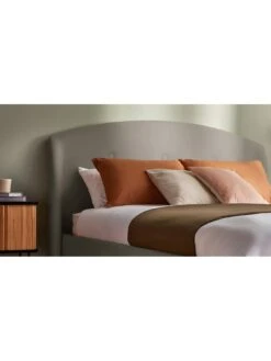 Silentnight Evana Fabric Bed Frame -FurniHaven Shop VHUG9 SQ4 0000000035 SILVER SLd1