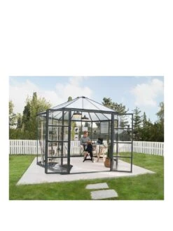 Canopia By Palram Oasis Hexagonal Greenhouse 12ft - Grey