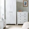Very Home Atlanta 3 Piece Package - 2 Door Wardrobe, 4 Drawer Chest And 2 Drawer Bedside Chest - White -FurniHaven Shop VIC8L SQ1 0000000013 WHITE RSr