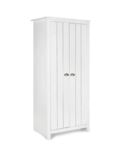 Very Home Atlanta 3 Piece Package - 2 Door Wardrobe, 4 Drawer Chest And 2 Drawer Bedside Chest - White -FurniHaven Shop VIC8L SQ3 0000000013 WHITE SLa